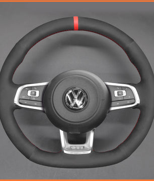 MEWANT Lenkradbezug für Volkswagen VW Golf Jetta Polo Scirocco Arteon Passat Tiguan T-Roc（