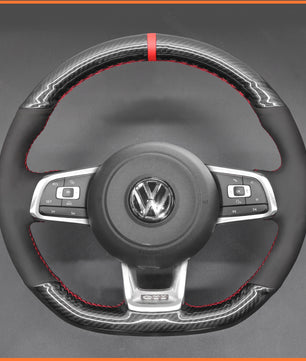 MEWANT Lenkradbezug für Volkswagen VW Golf Jetta Polo Scirocco Arteon Passat Tiguan T-Roc（