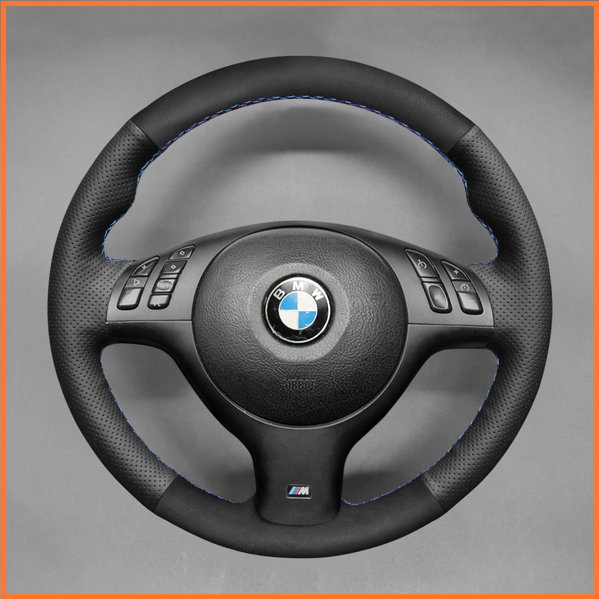 MEWANT steering wheel cover for BMW 3 Series E46 5 Series E39 M5 E39