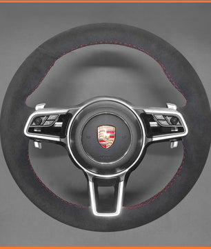 MEWANT Lenkradbezug für Porsche 718 Boxster / 718 Cayman  / 718 Spyder / 911 (991) / 918 Spyder / Cayenne / Macan / Panamera