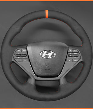 MEWANT Steering Wheel Cover for Hyundai Sonata (4-Spoke) 2015-2019