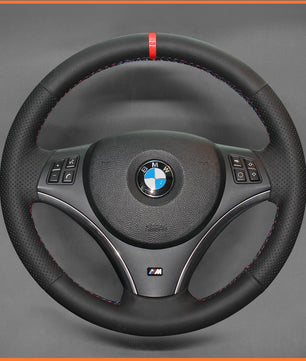 MEWANT steering wheel cover for BMW E87 E81 E82 E88 E90 E92 E93 E84