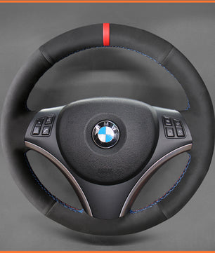 MEWANT steering wheel cover for BMW E87 E81 E82 E88 E90 E92 E93 E84