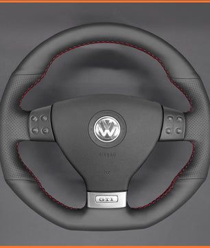 MEWANT Lenkradbezug für Golf GTI 5 (V) Golf R32  Scirocco  Passat Variant (R-Line)  Tiguan (R-Line)