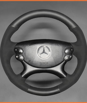 MEWANT steering wheel cover for Benz CLK 55 AMG C209 CLS 55 AMG C219 CLS 63 AMG C219 E 63 AMG W211 SL 55 AMG R230