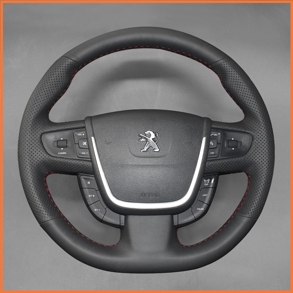 MEWANT Lenkradbezug für Peugeot 508 2011-2018 / 508 SW 2011-2018