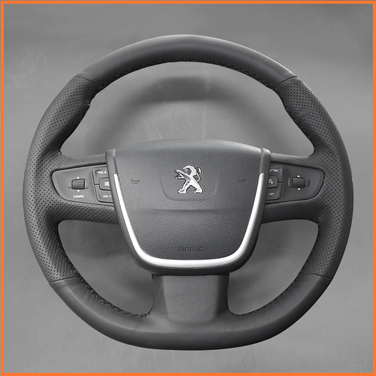 MEWANT steering wheel cover for Peugeot 508 2011-2018 / 508 SW 2011-2018