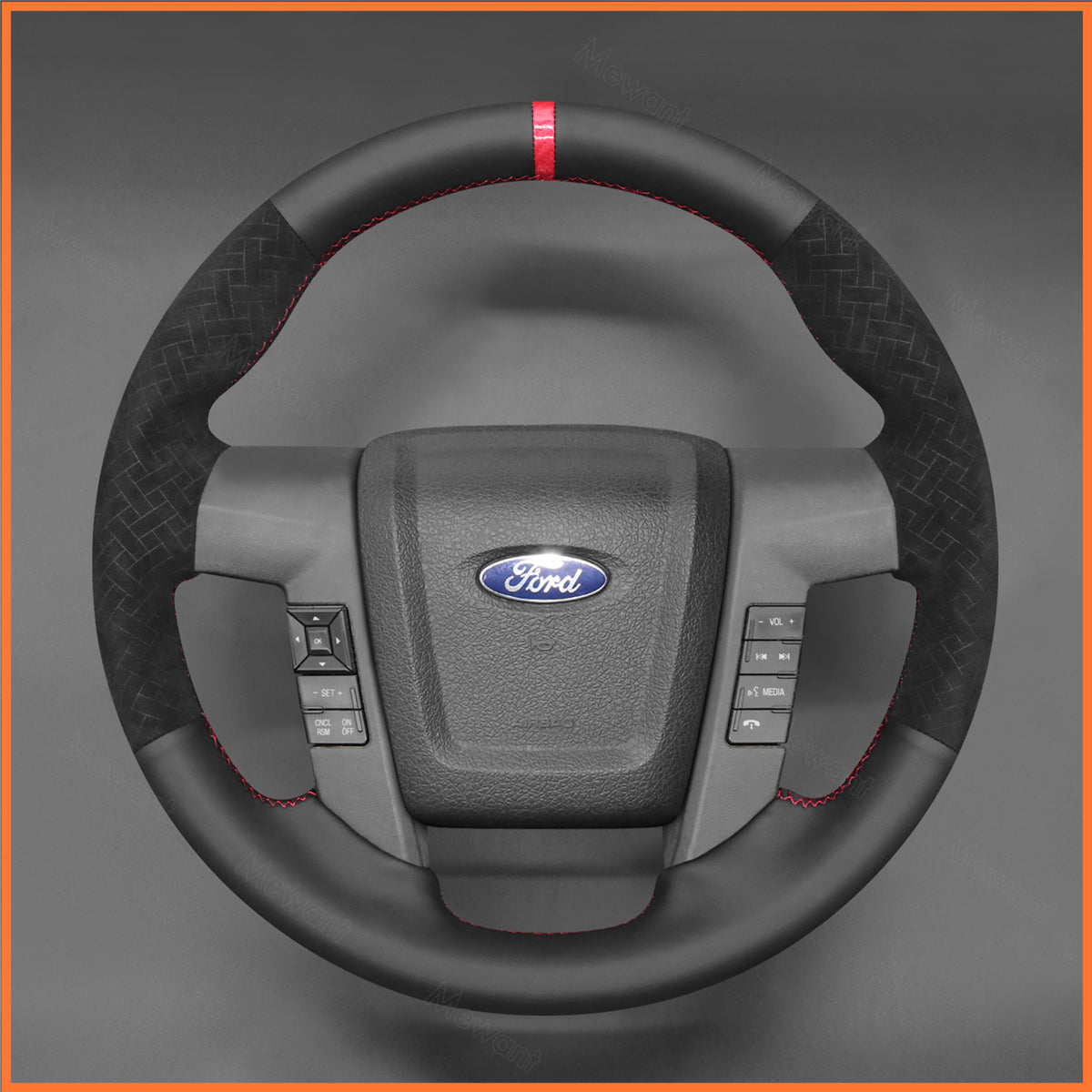Steering wheel cover for Ford F-150 F150 Raptor 2011-2015