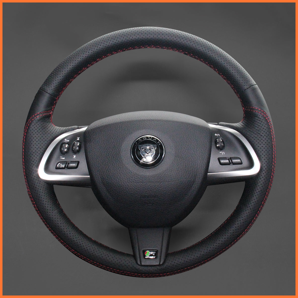 MEWANT Lenkradbezug für Jaguar XF (X250) 2011-2015 / XF Sportbrake 2013-2015 / XK (X150) 2011-2014