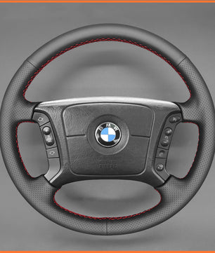MEWANT steering wheel cover for BMW 3 Series E36 E46 / 5 Series E39 1995-2003 / 7 Series E38 8 Series E31 / X3 E83 E53 2000-2006