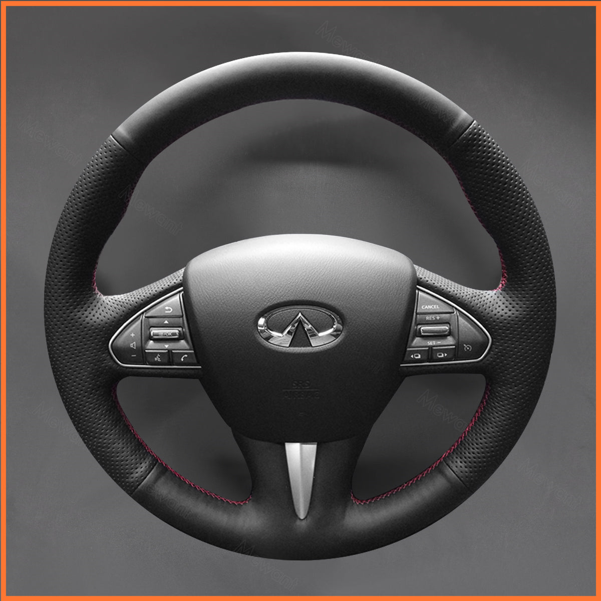 MEWANT Steering Wheel Cover for Infiniti Q50 2014-2018