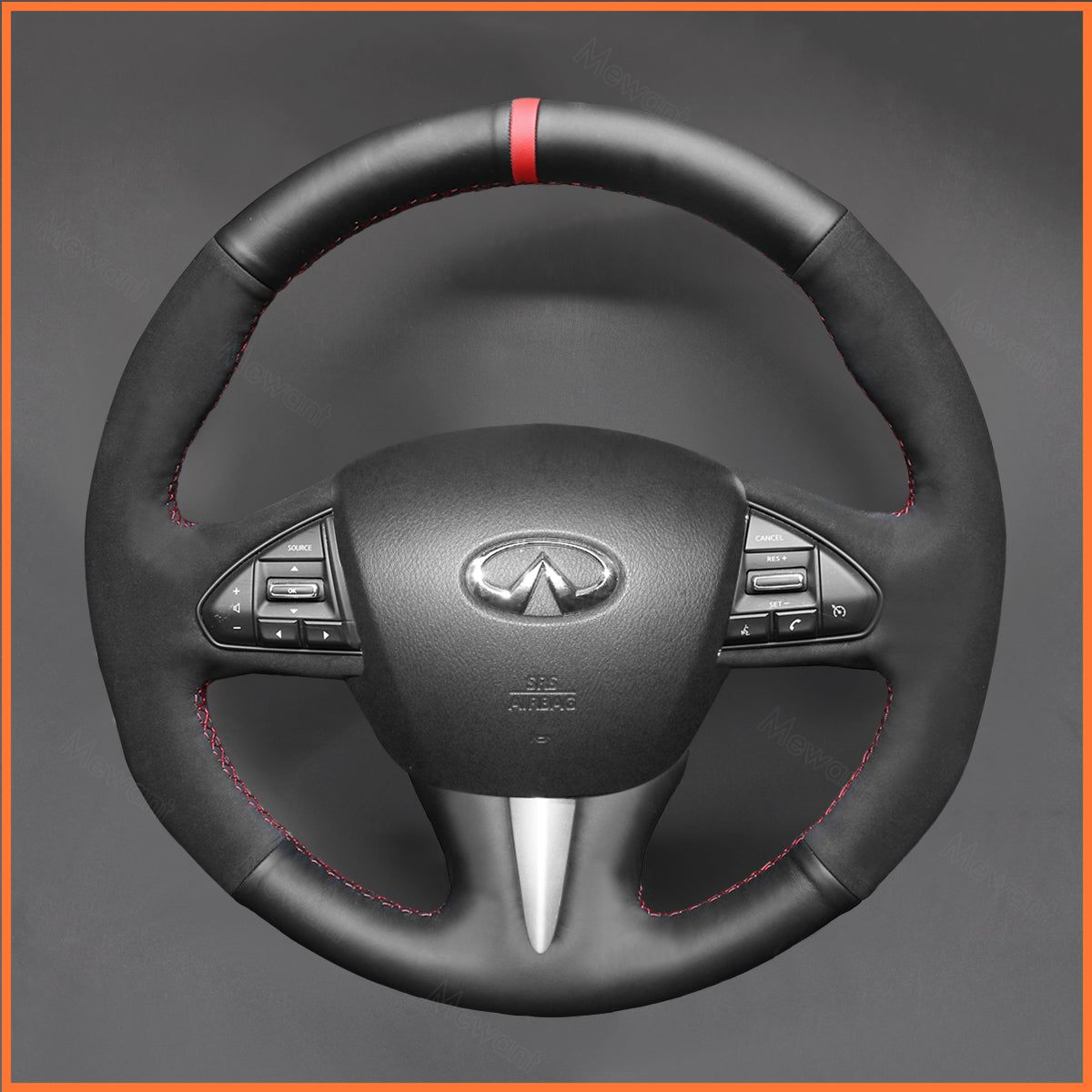 MEWANT Steering Wheel Cover for Infiniti Q50 2014-2018