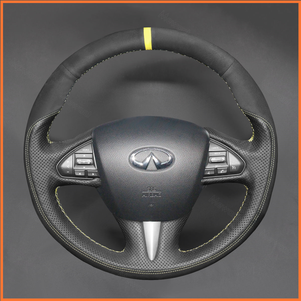 MEWANT Steering Wheel Cover for Infiniti Q50 2014-2018