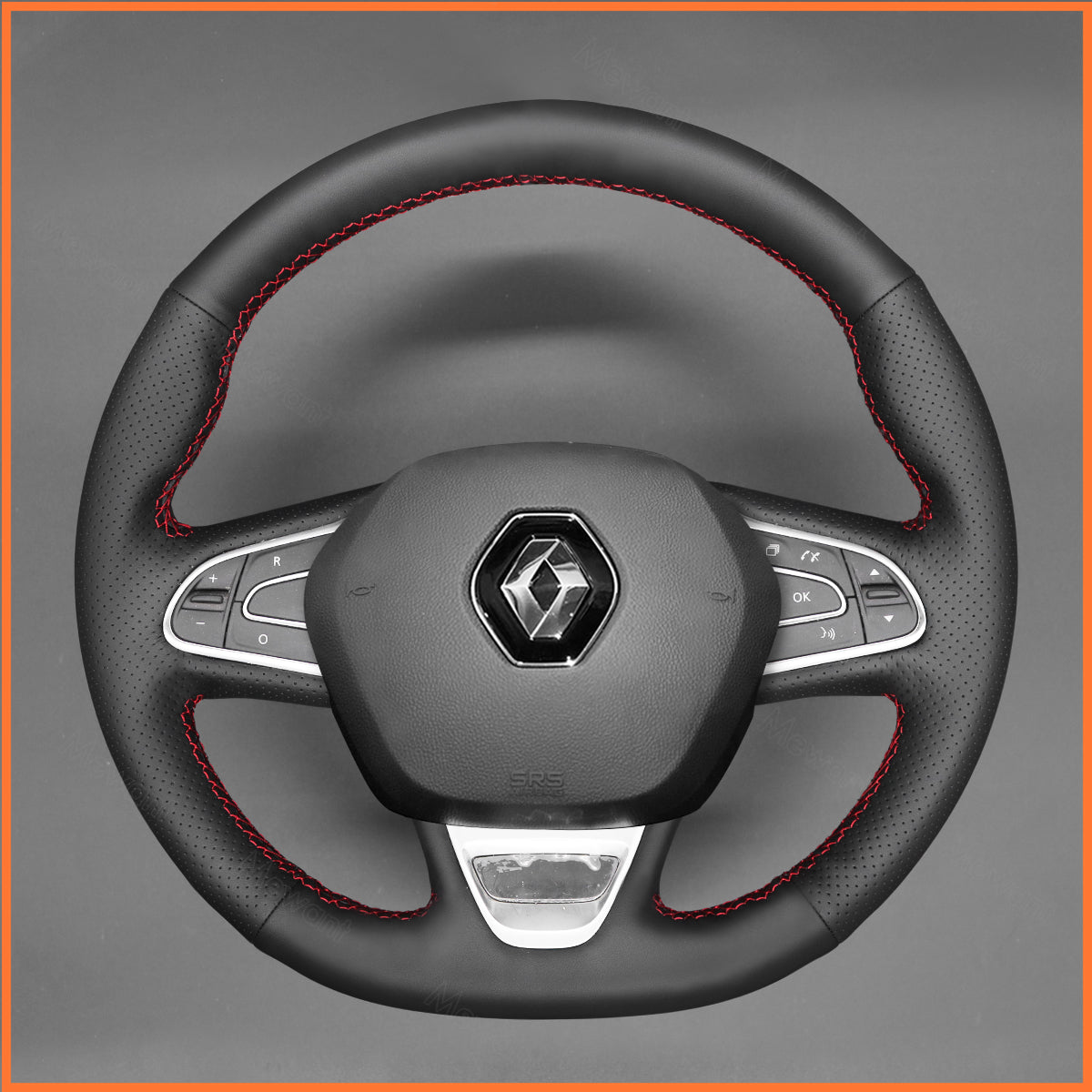 MEWANT Lenkradbezug für Renault Megane 4 Scenic 4 Kadjar Koleos Talisman Espace Renault Samsung QM6 SM6