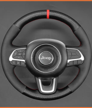 MEWANT steering wheel cover for Jeep Compass II(MP) 2017-2021 / Renegade (BU) 2014-2023