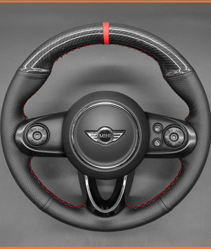 MEWANT Lenkradbezug für Mini (Hatchback/Mini) JCW 2014-2020 / Clubman JCW 2015-2020 / Clubman F54 JCW 2015-2020 / Convertible JCW 2016-2020 / Countryman JCW 2017-2020