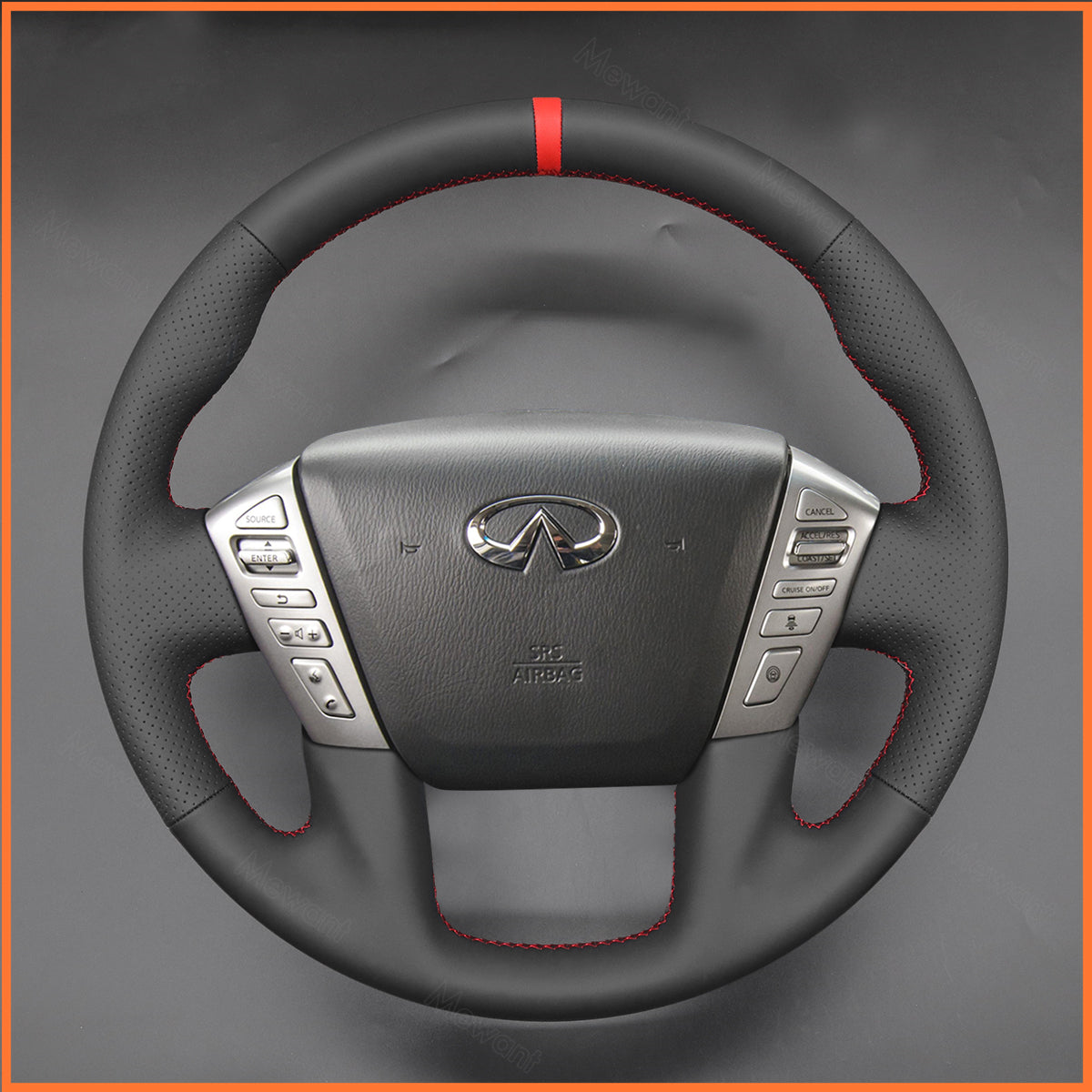 MEWANT steering wheel cover for Nissan Armada 2016-2021