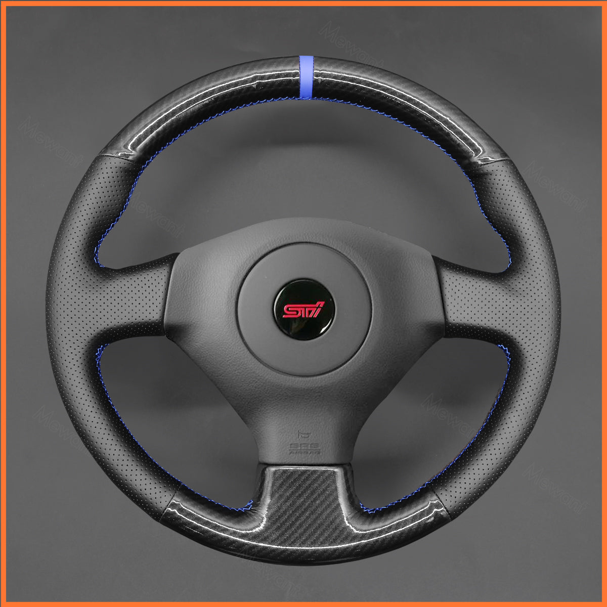 MEWANT Steering Wheel Cover for Subaru Forester Impreza WRX (WRX STI) Legacy Outback 2005-2007