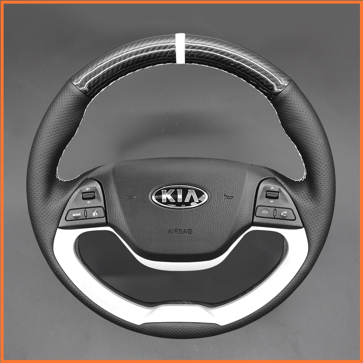 MEWANT Lenkradbezug für Kia Picanto 2 2011-2017