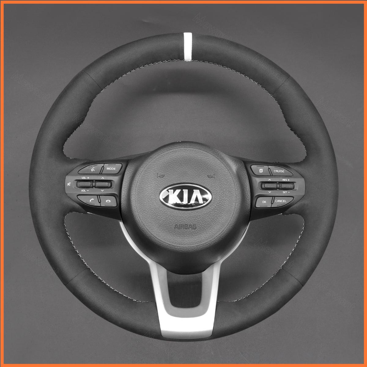MEWANT Lenkradbezug für Kia Picanto 3 2017-2022 / Rio 4 2017-2022 / Stonic 2017-2022