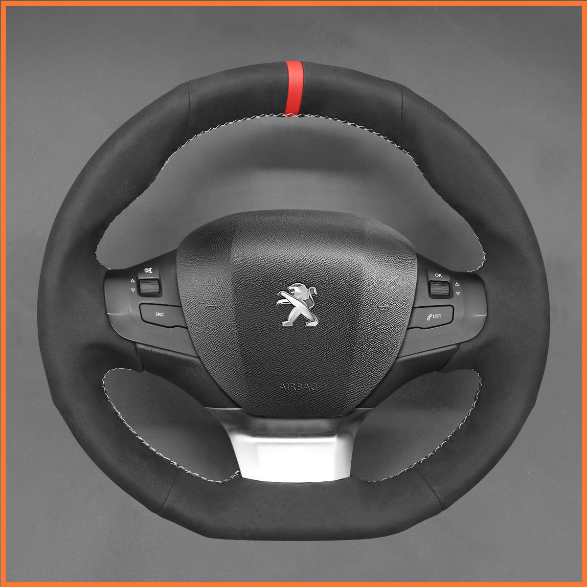 MEWANT Lenkradbezug für Peugeot 308 2013-2021 / 308 SW 2014-2021
