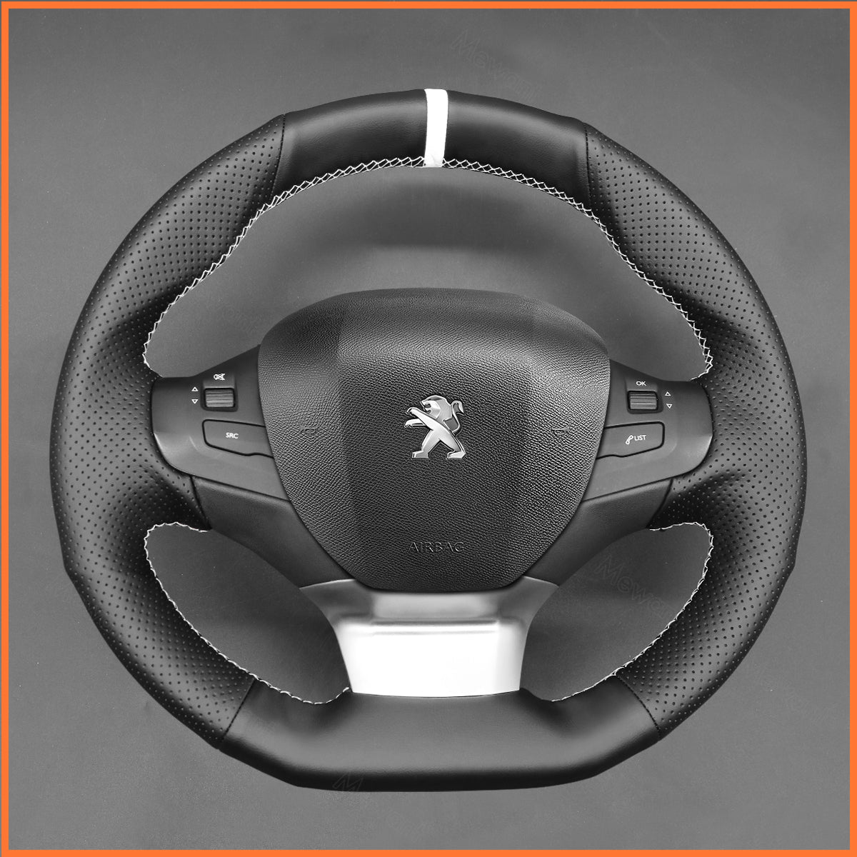 MEWANT Lenkradbezug für Peugeot 308 2013-2021 / 308 SW 2014-2021