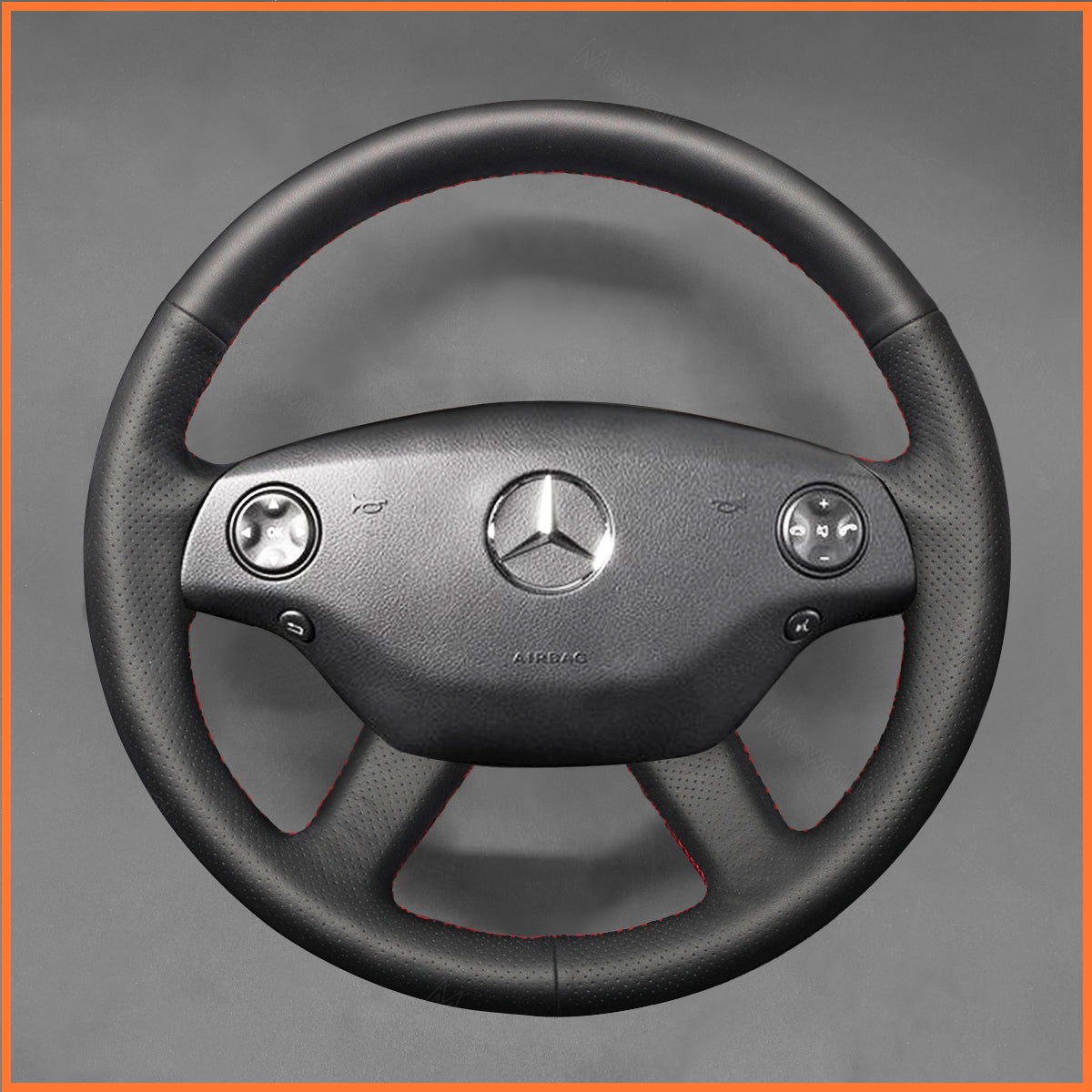 MEWANT steering wheel cover for Benz CL-Class C216 2007-2010 / S-Class W221 2007-2009