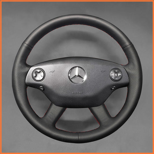 MEWANT Steering Wheel Cover for CL-Class C216 2007-2010 / S-Class W221 2007-2009