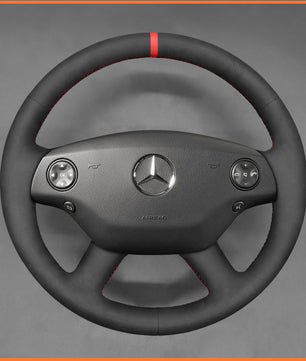 MEWANT steering wheel cover for Benz CL-Class C216 2007-2010 / S-Class W221 2007-2009