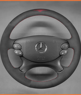 MEWANT Steering Wheel Cover for E-Class W211 / CLK-Class C209 / CLS-Class C219 / G-Class W463 / SL-Class R230 2003-2008