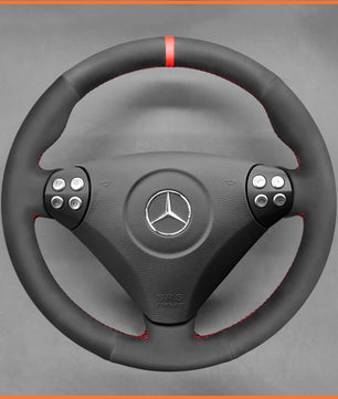 MEWANT Steering Wheel Cover for C-Class W203 2005-2007 / SLK-Class R171 2005-2008