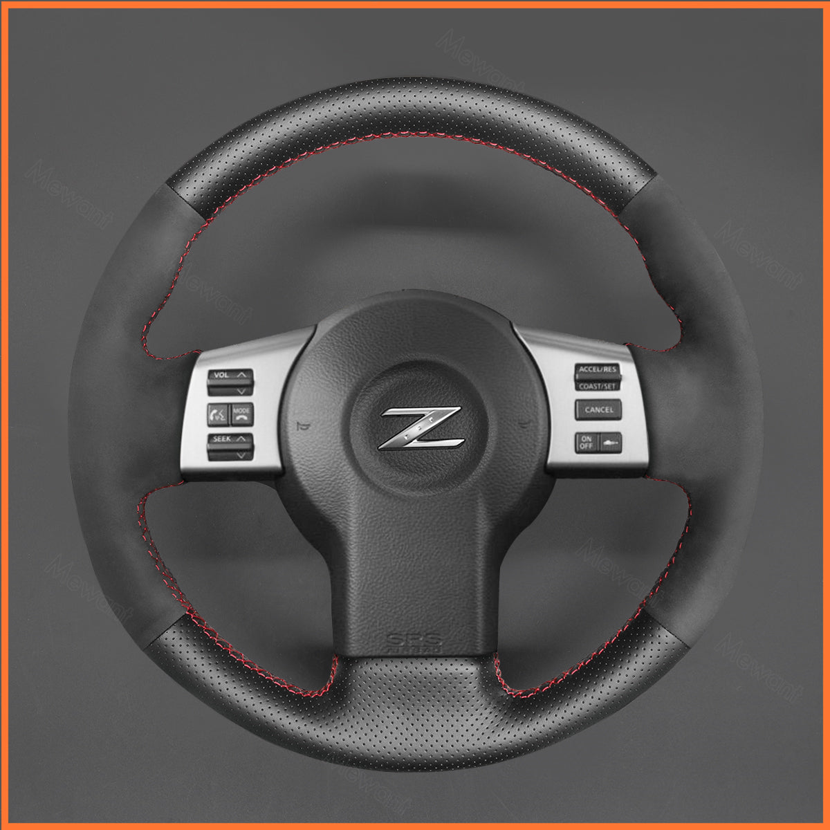 MEWANT Steering Wheel Cover for Nissan 350Z 2002-2009 / Infiniti FX FX45 2004-2008