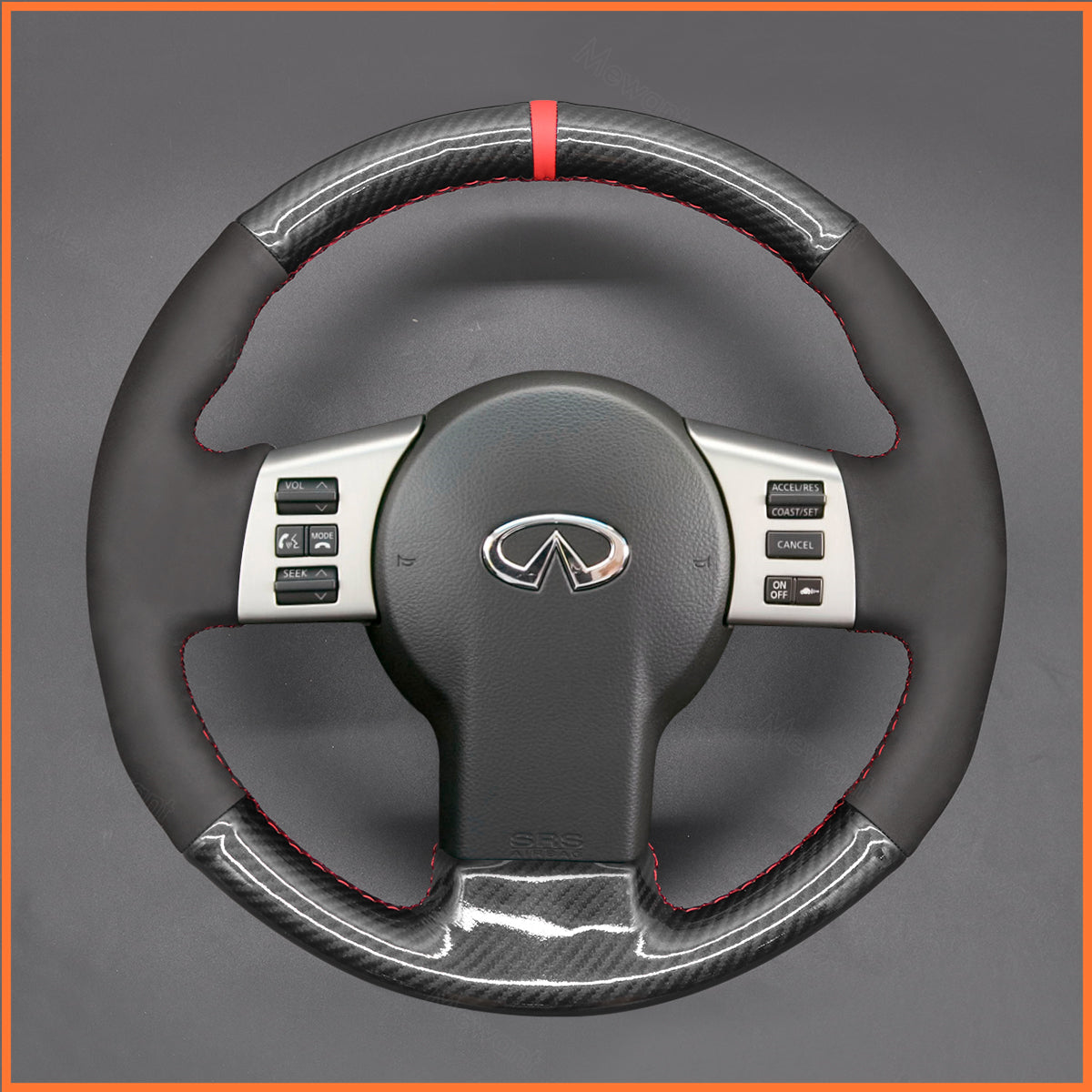 MEWANT steering wheel cover for Nissan 350Z 2002-2009