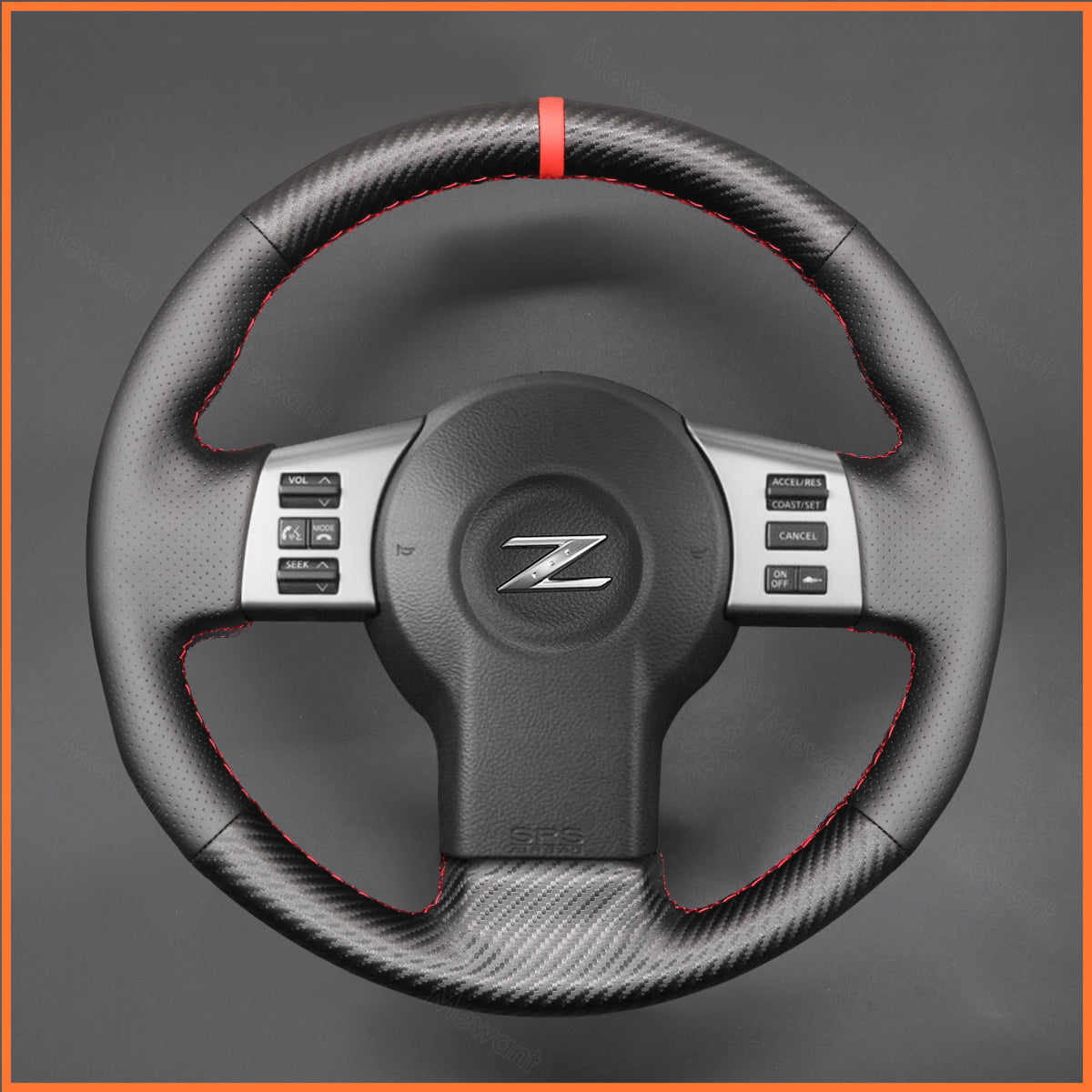 MEWANT Steering Wheel Cover for Nissan 350Z 2002-2009 / Infiniti FX FX45 2004-2008