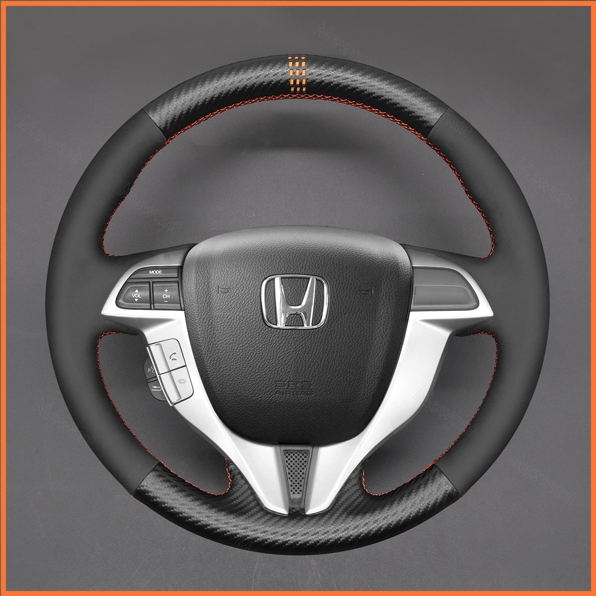 MEWANT Steering Wheel Cover for Honda Accord Coupe 8 2008-2012 / Accord Crosstour 2010-2012