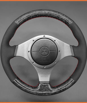 MEWANT Lenkradbezug für Mitsubishi Lancer Evolution 7 VII 2001-2002 / Lancer Evolution 8 VIII 2003-2004 / Lancer Evolution 9 IX 2005-2007