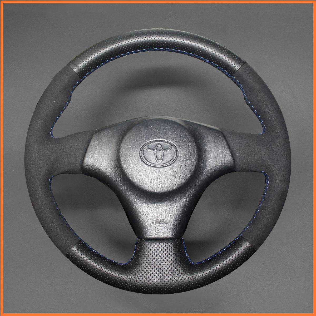 MEWANT Lenkradbezug für Toyota RAV4  / Celica / Matrix / MR2 / Supra / Voltz 2002-2004 / Caldina 1997-2002 / MR-S 1999-2007 / Corolla (US) 2003-2008