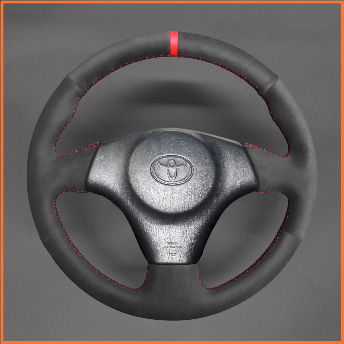 MEWANT Lenkradbezug für Toyota RAV4  / Celica / Matrix / MR2 / Supra / Voltz 2002-2004 / Caldina 1997-2002 / MR-S 1999-2007 / Corolla (US) 2003-2008