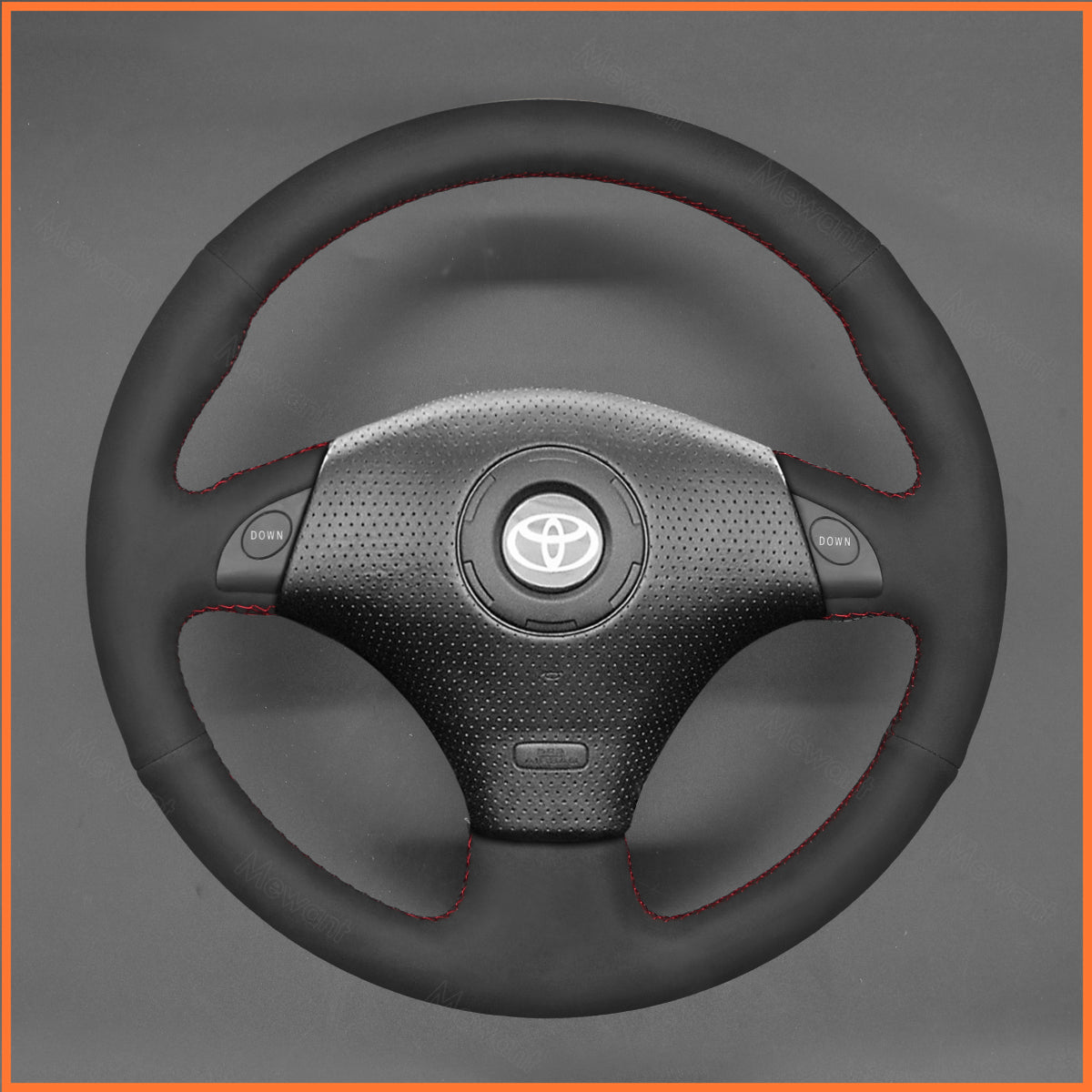 MEWANT Steering Wheel Cover for Toyota RAV4 1998-2003 / Celica 1999-2006 / MR2 1999-2007 / MR-S 1999-2007 / Supra 1996-2002 / Caldina 1997-2002