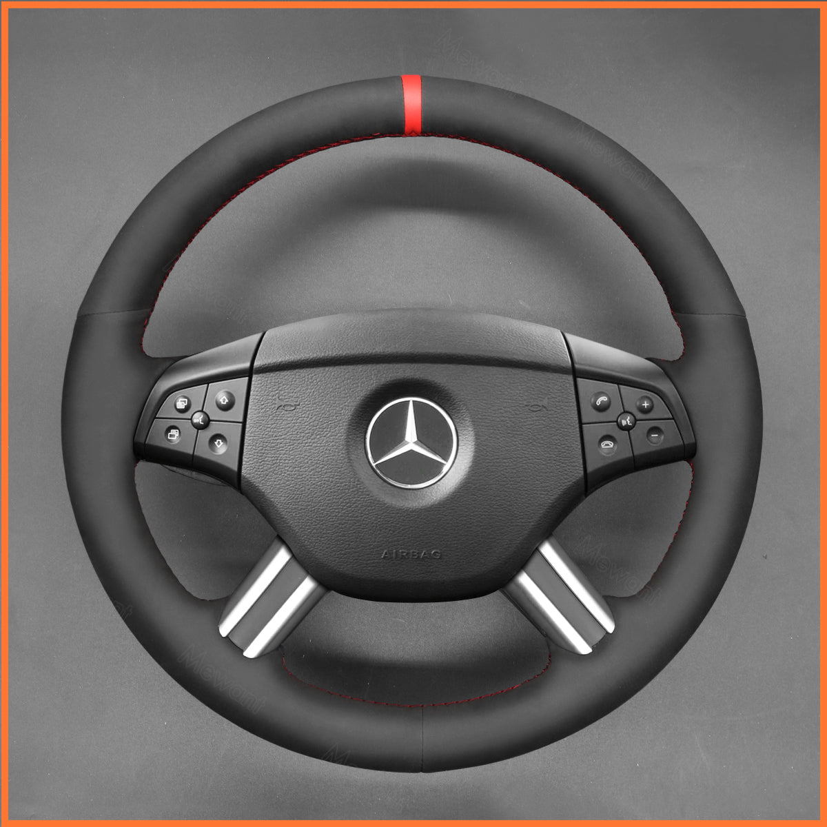 MEWANT Steering Wheel Cover for GL-Class X164 2007-2008 / M-Class 2006-2008