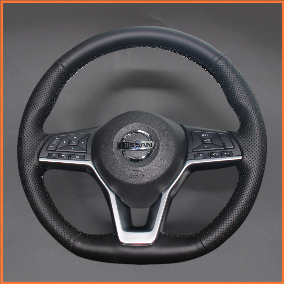 MEWANT Lenkradbezug für Nissan Skyline GT-R R34 1998-2002 / 200SX S15 2001-2002 / Silvia S15 1999-2000
