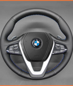 MEWANT steering wheel cover for BMW F40 F44 G20 G21 G30 G31 G32 G11 G12 G26 X3 X6 Z4
