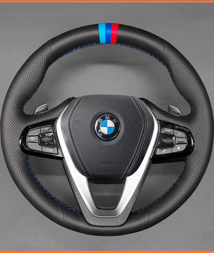 MEWANT steering wheel cover for BMW 1 Series F40 / 2 Series F44 / 3 Series G20 G21 / 5 Series G30 G31 / / i4 IX3 X5 X6 X7 Z4 2019-2024