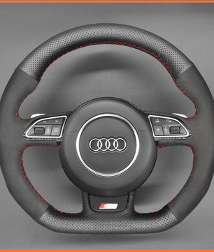 MEWANT Steering Wheel Cover For Audi A5 A7 RS S3 S4 S5 S6 S7 SQ5