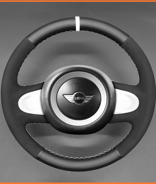 MEWANT Lenkradbezug für  Mini(Hatchback/Mini R56/R57) Clubman Clubvan Convertible Countryman Coupe Paceman Roadster 2012-2017 (3-Spoke)