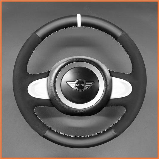 MEWANT Lenkradbezug für  Mini(Hatchback/Mini R56/R57) Clubman Clubvan Convertible Countryman Coupe Paceman Roadster 2012-2017 (3-Spoke)