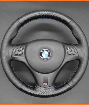 MEWANT steering wheel cover for BMW 1 Series E81 E82 E87 E88 /3 Series E90 E91 E92 E93/ M3 E90 E92 E93