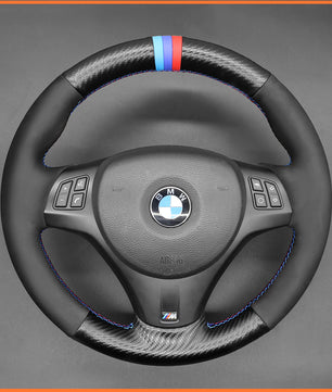 MEWANT steering wheel cover for BMW 1 Series E87 E81 E82 E88 E82 3 Series E90 E91 E92 E93