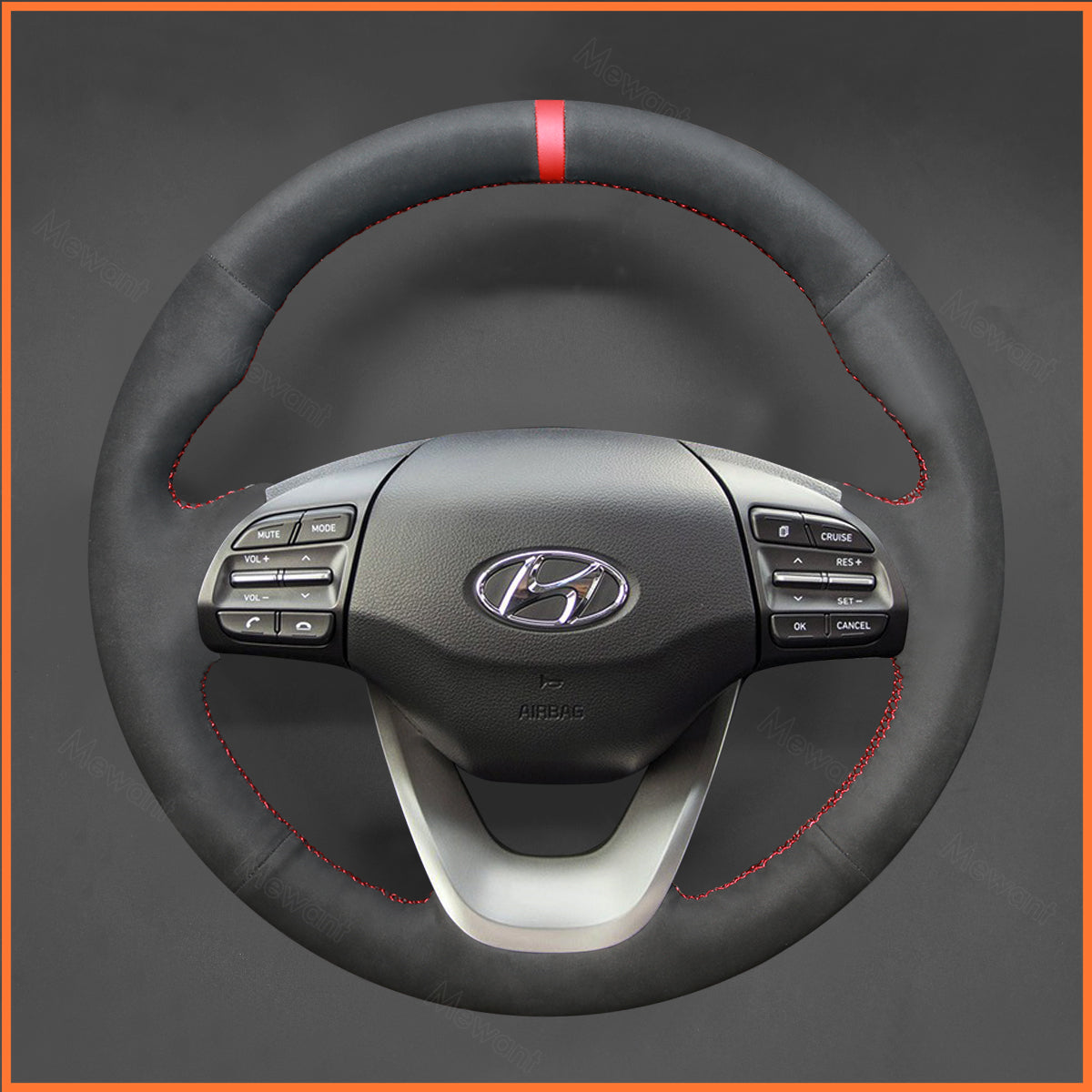 MEWANT steering wheel cover for Hyundai Kona 2017-2022