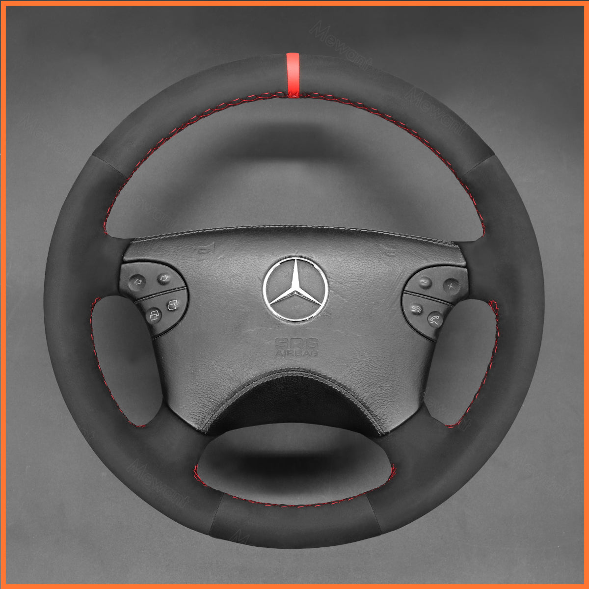MEWANT Steering Wheel Cover for CLK-Class W208 C208 / E-Class W210 / G-Class W463 2001-2002